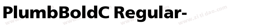 PlumbBoldC Regular字体转换